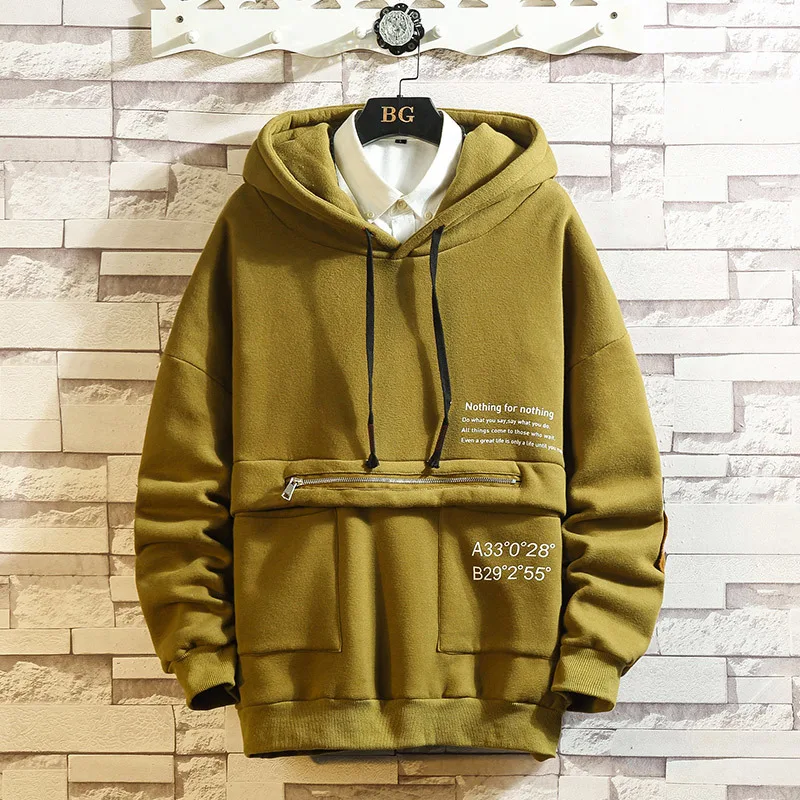 Autumn Spring 2020 Hoodie Sweatshirt Mens Hip Hop Punk Pullover Streetwear Casual Fashion Clothes