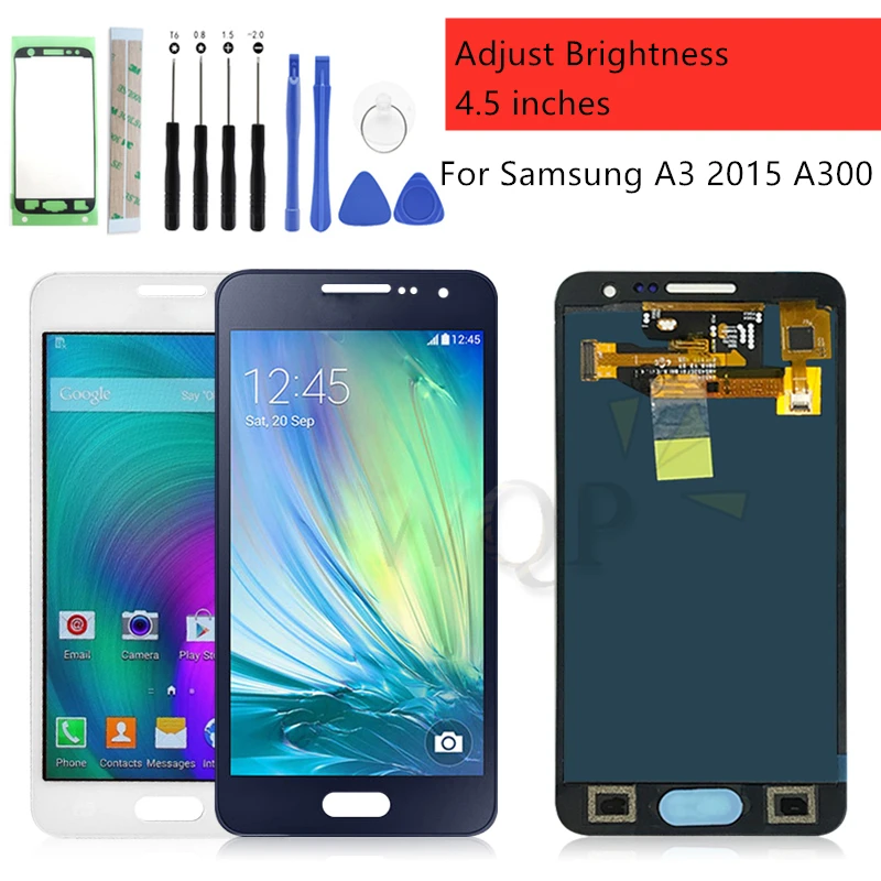 ЖК дисплей TFT с регулируемой яркостью для Samsung Galaxy A3 2015 A300 A300H A300F A300M сенсорным