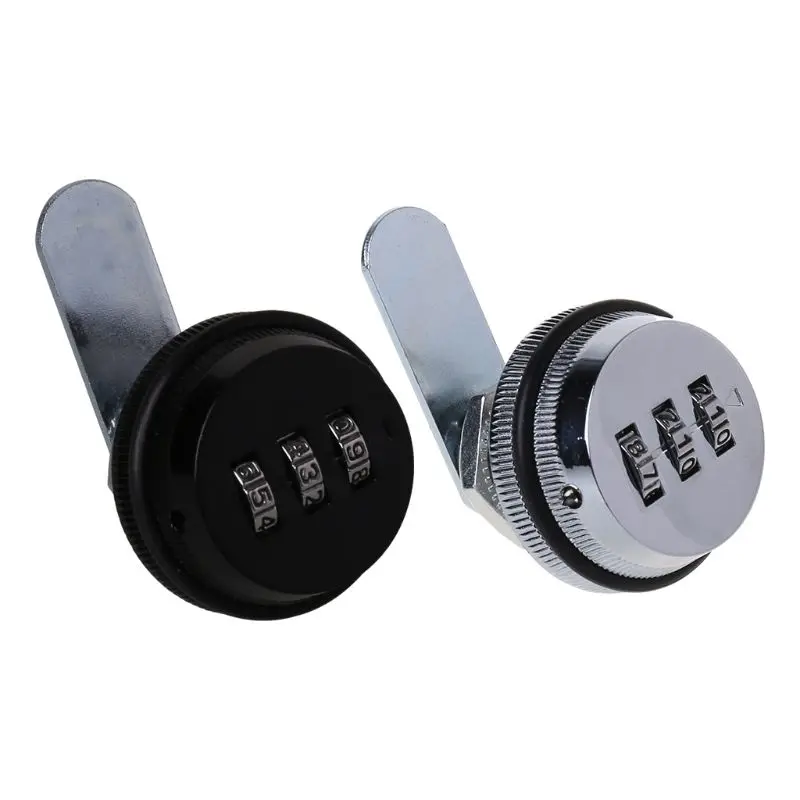 

3-Digit Combination Mailbox Lock 7/8\" Rotary Tongue Cam Lock for Cabinet Drawer