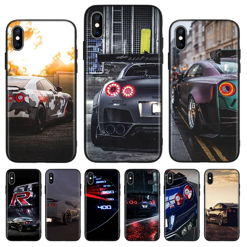 GTR Автомобильная крутая Черная задняя крышка чехол для телефона Apple IPhone 11 Pro XS MAX XR 7