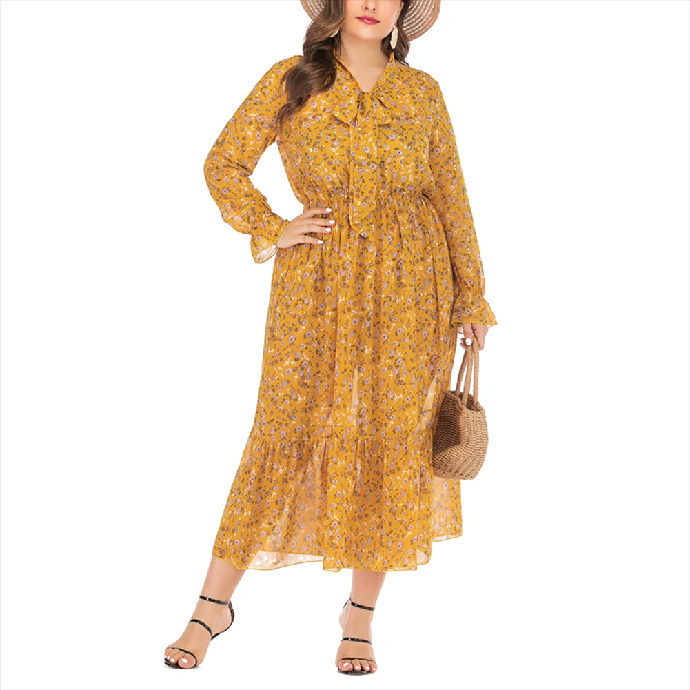 plus size flowy dresses with sleeves