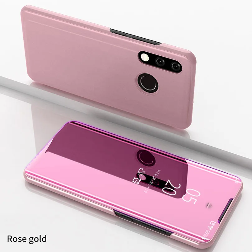 Rose Gold Зеркальный флип-чехол для huawei P8 P9 Lite P10 P20 P30 Lite P10 P20 P30 Pro P Smart P Smart Z Роскошный чехол для телефона - Цвет: Rose Gold