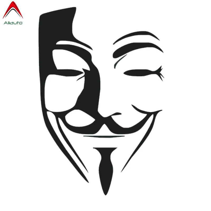 Vendetta Karminrot Matt Aufkleber 10x13cm Folie Sticker Auto Maske Anon R106 