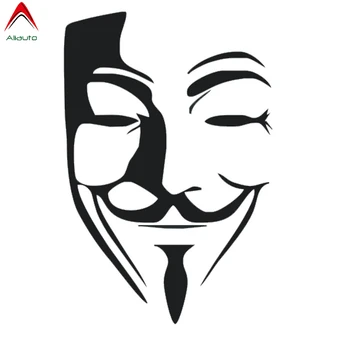 

Aliauto Personality Car Sticker Anonymous Mask Sexy Man Automobiles Accessories PVC Decal for Ford Focus Opel Lada Kia,15cm*10cm