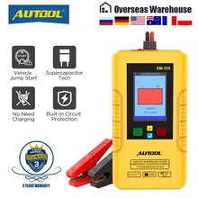 Autool EM335 車ジャンプスターター無制限の使用 12vバッテリレスポータブルカーの緊急電源銀行ウルトラキャパシタdropshippng
