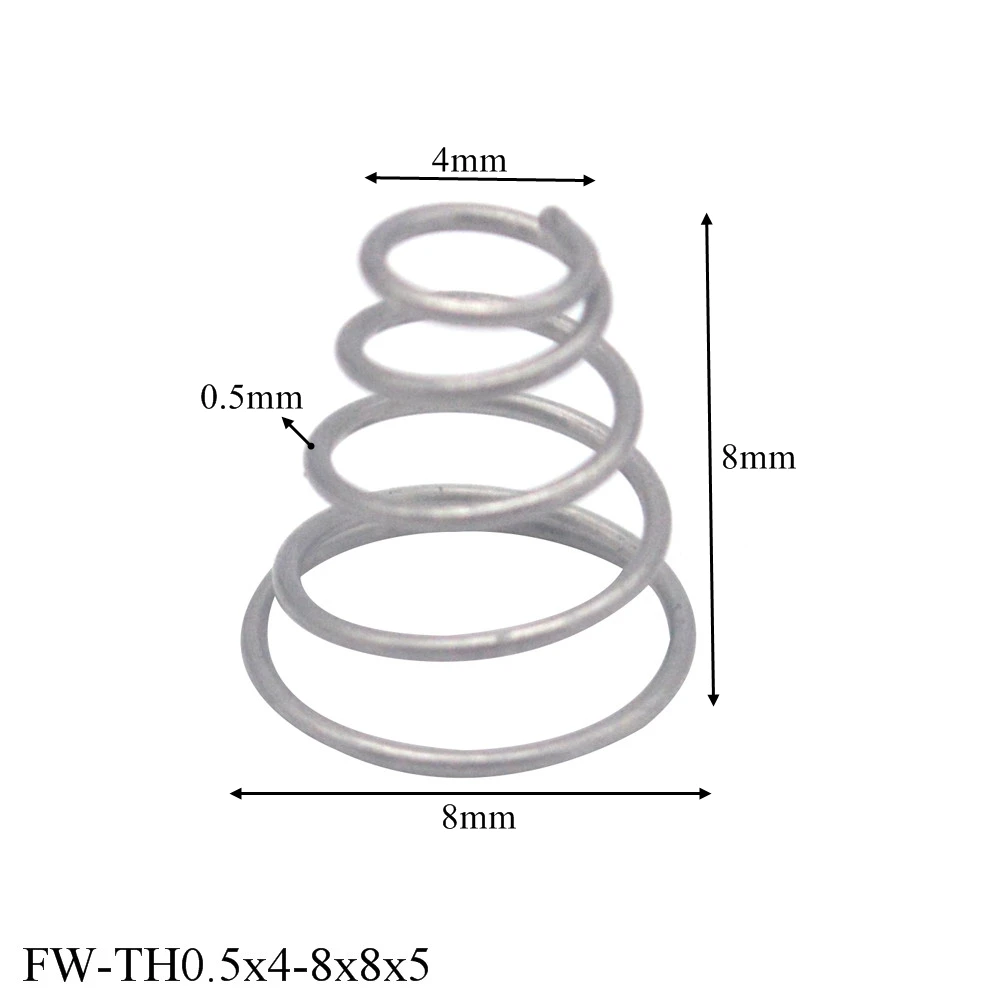 Wire Diameter 0.5 mm tapered compression springs Tower Taper Pressure Spring for control panel | Обустройство дома
