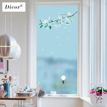 Одинокая вишневый цвет стеклянная пленка оконная наклейка прозрачная непрозрачная защита конфиденциальности матовая Съемная художественная Наклейка на окно