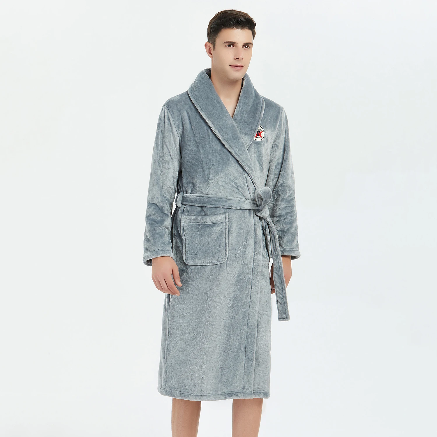 Повседневный мужской халат, кимоно, халат, зимняя фланелевая теплая одежда для сна, ночная рубашка, сексуальная утолщенная, для дома, мягкое, интимное белье, домашняя одежда