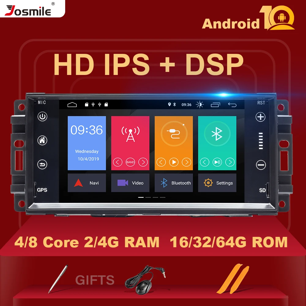 IPS DSP 4G Ram Android 10 автомобильный радиоприемник для Jeep Grand Cherokee Chrysler 300C Компас Патриот