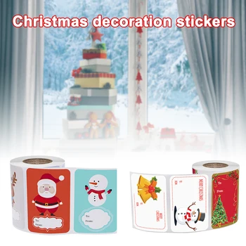 

Designs Adhesive Christmas Gift Name Tags Present Seal Labels Christmas Decals Gift Package Stickers NK-Shopping