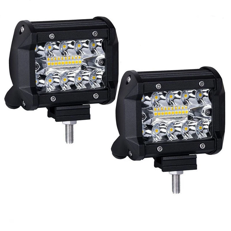 

60W 4INCH 20LED Waterproof IP67 Work Light LED Light Bars Spot Flood Beam for Work Driving Offroad Boat Car Tractor Truck KDCW1