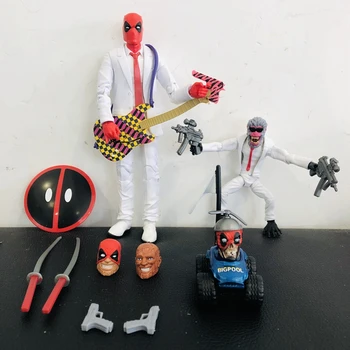

Original Marvel Legends Figurine 6'' Deadpool Hit-Monkey with Guitar Accessories Joints Doll Action Figure Collectible Model Toy