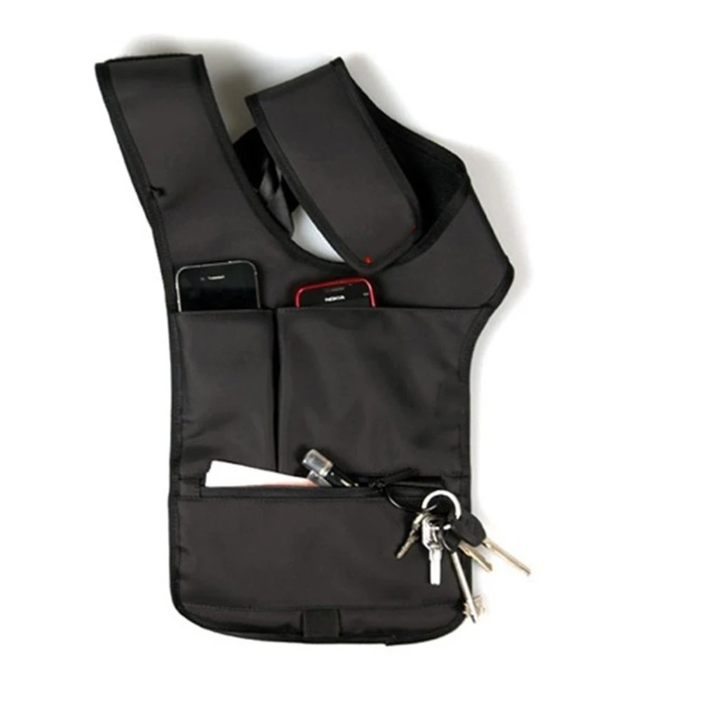 

Black Waist Underarm Shoulder Bag Nylon Durable