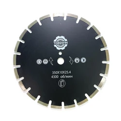 TORGWIN – disque diamant 350mm en acier Durable, pour sculpter le béton et autres Surfaces dures 