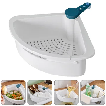 

1pc Practical Durable Folding Reusable Lightweight Sink Basket Sink Storage Rack Organizer Washroom Kitchen