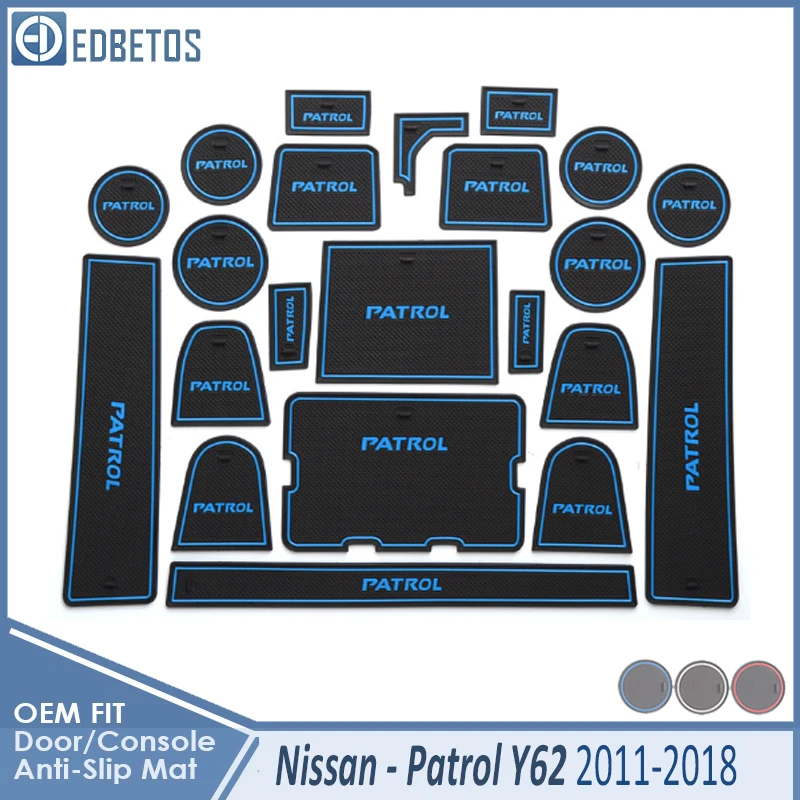 Противогрязный коврик для Nissan Patrol Y62 2011 2012 2013 Armada аксессуары двери паз ворота слот подставка