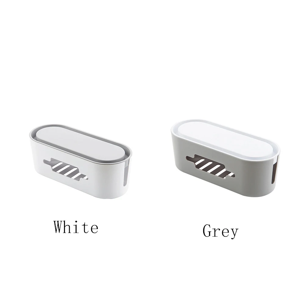 Office Power Strip Organizer Storage Cable Management Box Computer Safety Desktop Electronic Accessories Compact USB Discrete