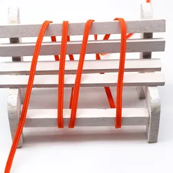 Vibrant Nylon Elastic Band for DIY Sewing & Craft Projects (5m/3mm) (Orange  3mm 5m)