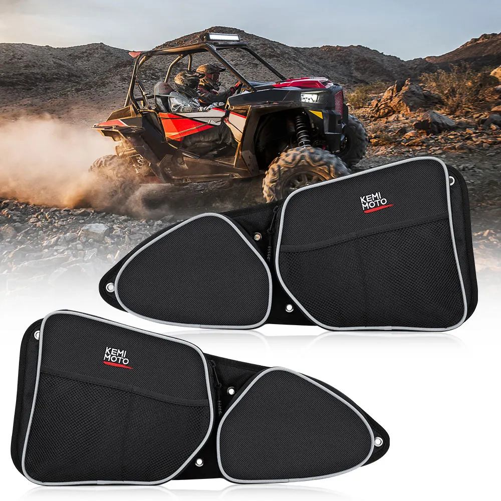 UTV Passenger Driver Side Door Bag For Polaris RZR XP1000 900XC S900  Storage Bag Knee Pad 2014 2015 2016 2017 2018
