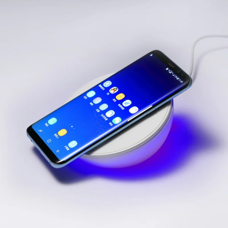 10 Вт Беспроводная Быстрая Зарядка QI зарядное устройство с светодиодный ночник цифровые часы для iPhone Xs XR X 8 samsung Note10 9 S10 S9
