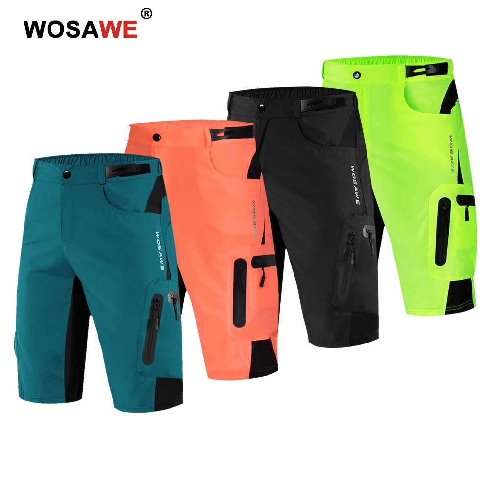 Мужские свободные мотоциклетные шорты WOSAWE дышащие брюки для горных и