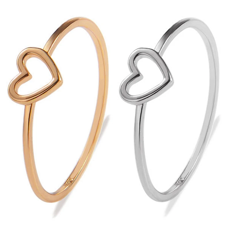 Высокое качество сердце Любовь Форма Шарм золотого цвета кольцо Feminino Midi Toe Bague