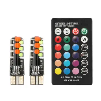 

Rgb Width Light T10 Cob Silicone 18Smd Colorful Flash Rgb Party Effect Crystal Magic Ball Light Stage Lighting 3W