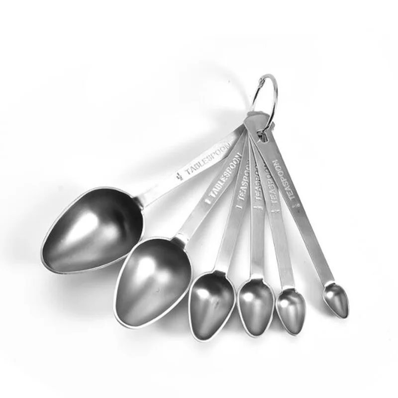 50sets Stainless Steel Measuring Spoons Set of 6 Stackable Measure