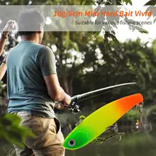 

10g/6cm Mini Hard Bait Vivid Bright Color Simulation Fish Skin Trembling Lure Fishing Accessory