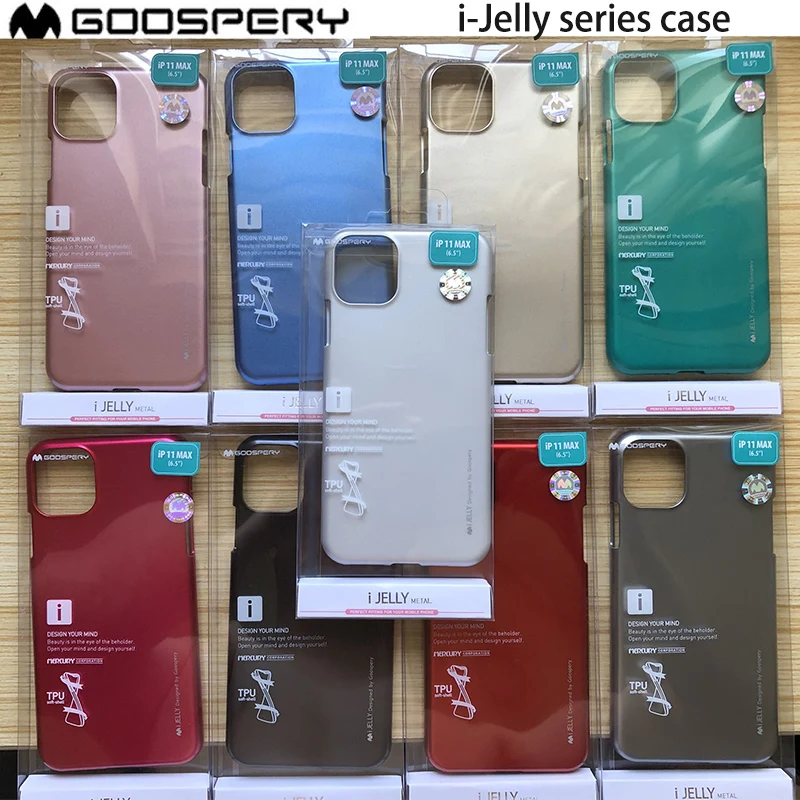 Чехол бампер MERCURY Goospery i Jelly из ТПУ тонкий металлический чехол для iPhone 11 11pro Pro