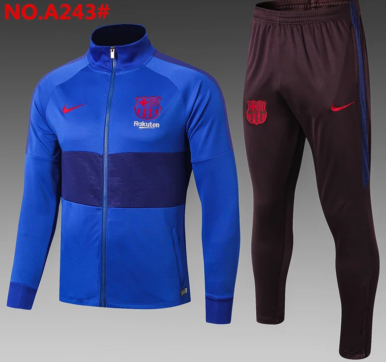 19/20 тренировочная куртка 19 20 рубашка Barcaed Jersey Barcelonaes Mantel city Real Madrided, пальто для взрослых, комплект курток, Футбольная майка - Цвет: shirt
