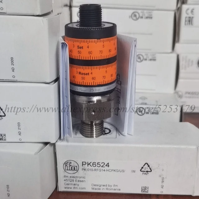 Pressure Sensor 0100 Bar, Pressure Switch PK6522, 45 OFF