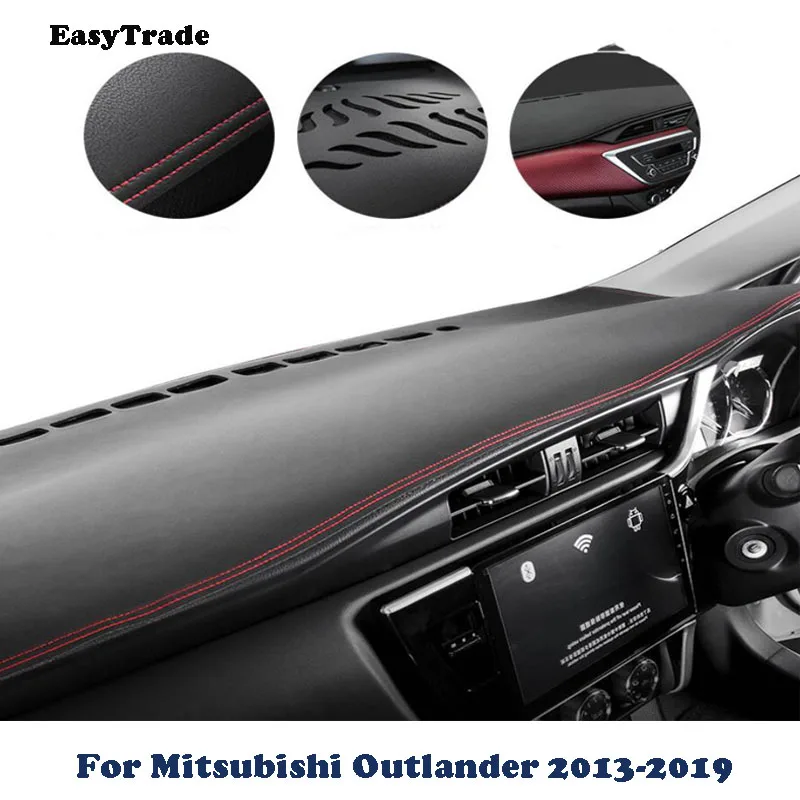 Правый ручной драйвер для Mitsubishi Outlander 2013- кожаный автомобильный коврик для приборной панели Защита от солнца крышка приборной панели автомобильные аксессуары