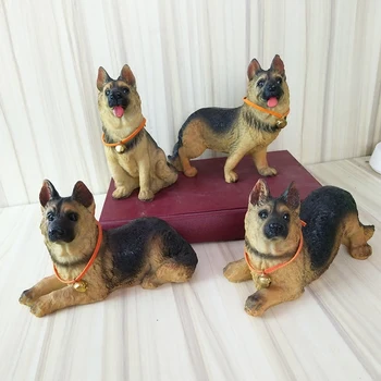 

Resin puppy model set cute Golden retriever Baggies rottweiler puppy model hanging creative decoration air home crafts