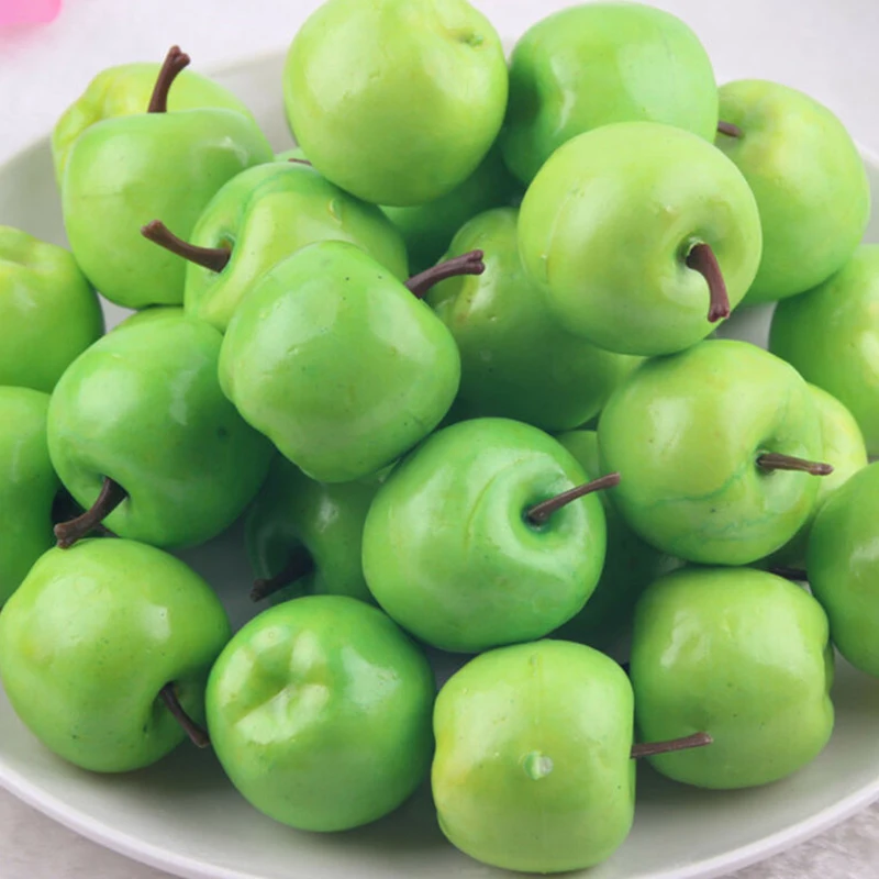 

Small Artificial Fruit Apples Home Garden Kitchen Decor Restaurant Farm