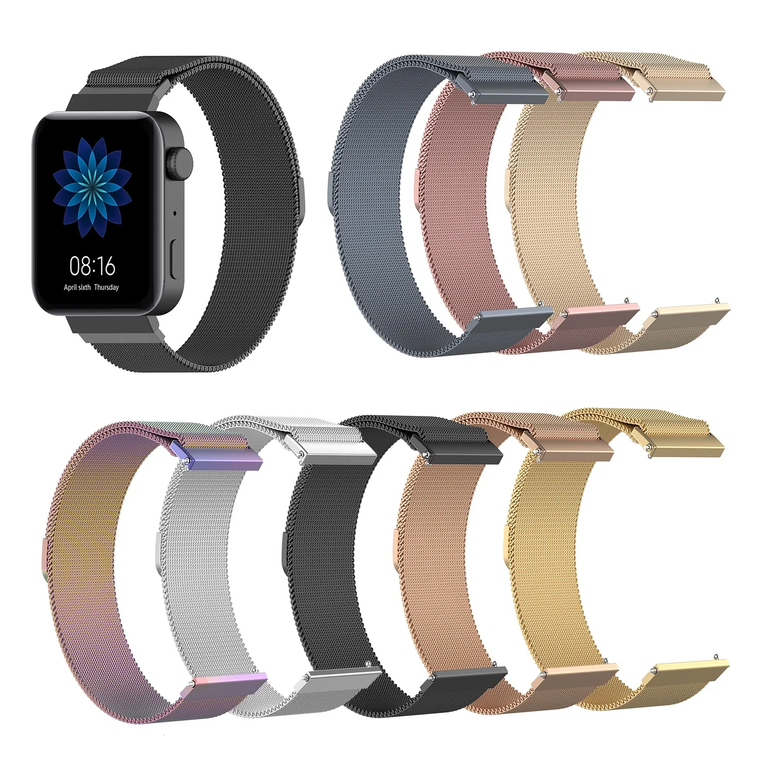 Сетчатый Браслет из нержавеющей стали для часов Xiaomi Mi Watch Pulseira сменный 2019