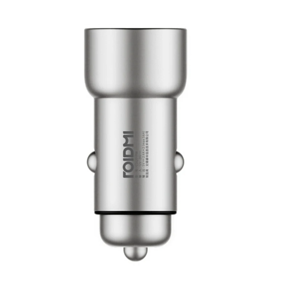 

ROIDMI Smart Car Charger USB Port Max 5V 3.6A Quick Charger Metal Body Smart Charging for All Cars