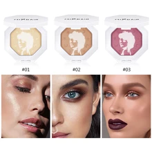 Блеск для лица Make Up, хайлайтер, минеральная пудра, палитра, светящийся контур лица, глаз, подсветка, контроль масла, консилер, крышка TSLM1