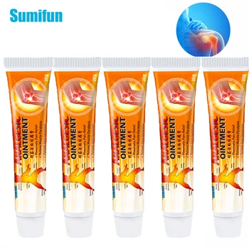 

20g 5Pcs Sumifun Analgesic Ointment Joint Back Knee Pain Relief Cream Rheumatoid Arthritis Herbal Medical Plaster Skin Care