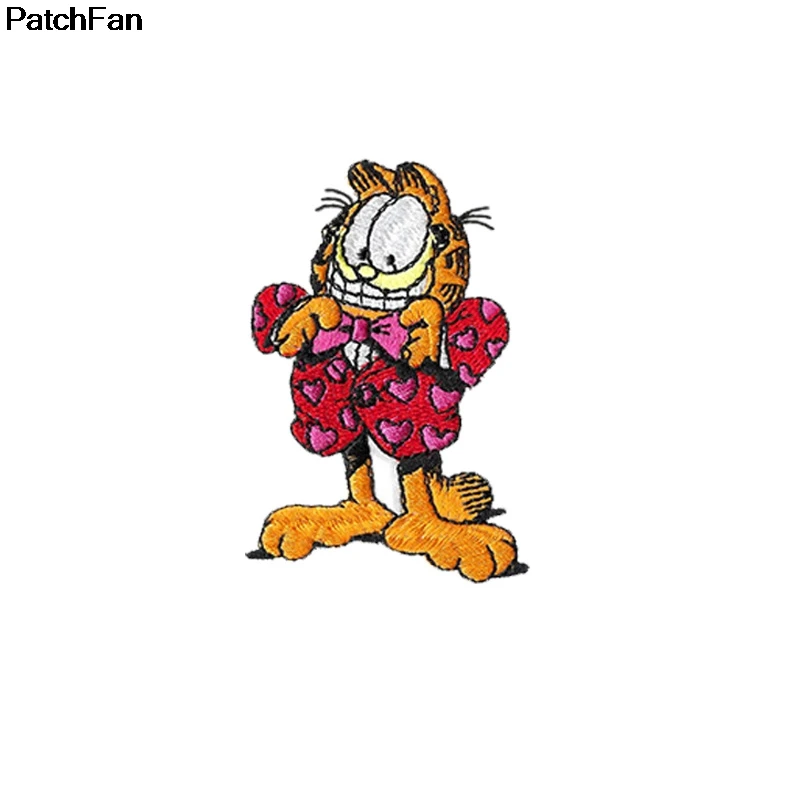 Patchfan мультяшная кошка аппликация нашивки Животные наклейки diy швейная Джерси одежда para куртка значки железо на t-shir A2570