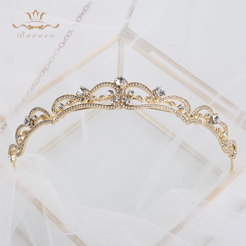 3 Colors Fashion Simple Crystal Wedding Tiaras Crowns Headpieces Evening Hair Accessories Evening Hair Jewelry
