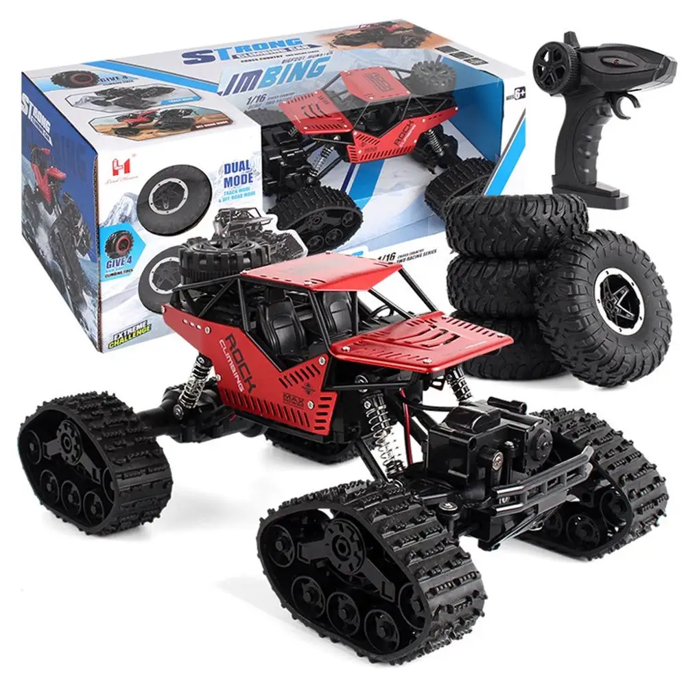

Cross-country climbing car 1/16 Four-wheel Drive Alloy Track Off-road Remote Controll Climbing Car LH-C012 Gifts For Boys