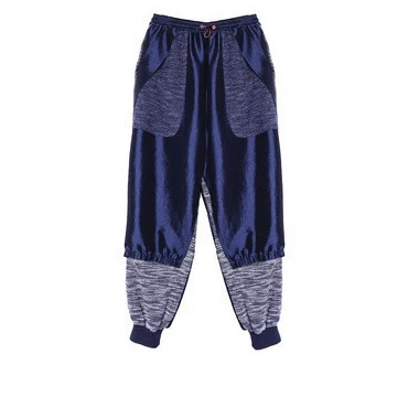 Pants IRINACH36 осень зима Новая коллекция Лоскутная Повседневная Толстовка с капюшоном брюки набор женщин - Цвет: Pants
