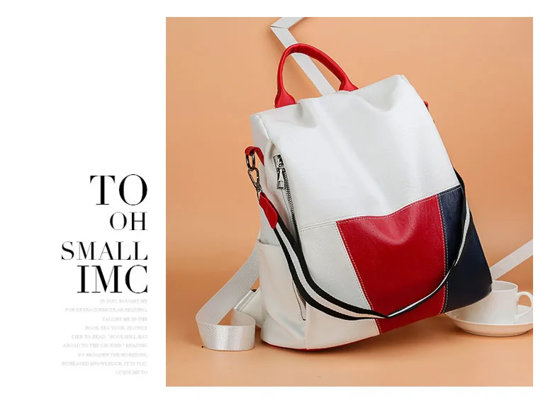 Mochila Color Block, vista lateral