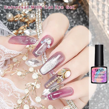

SKVP Overlay Cat Eyes Gel Polish Hybrid Transparent Nails For Magnetic 8ML Spar Varnishes Soak off Enamel UV Gel Nail Polish