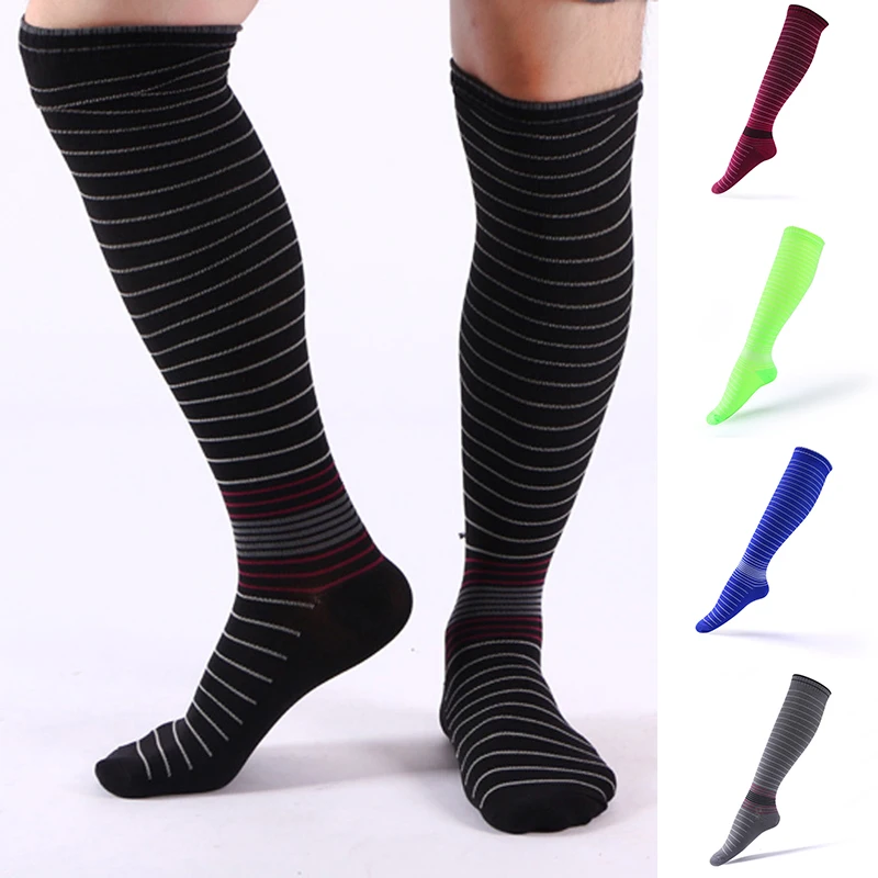 Anti Fatigue Pain Relief Knee Socks Unisex Sports Socks Men Women Compression Stockings Pressure Varicose Vein Stocking Hot