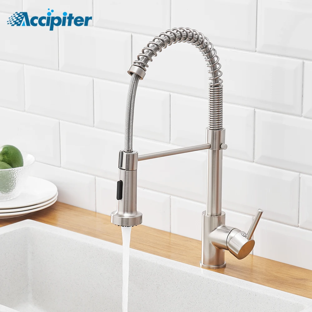  Accipiter Spring Kitchen Sink Faucets Made Of Brass Basin Mixer Faucet Tap Hot And Cold Water Taps  - 4000077460399