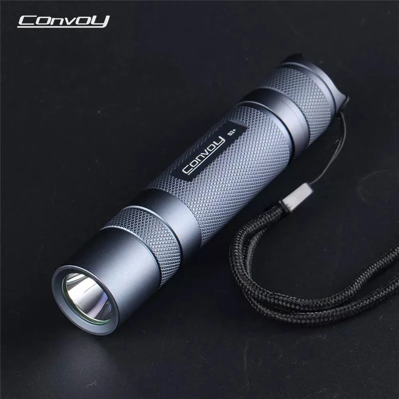 Gray Convoy S2+ SST40 1800lm 5000K 6500K Temperature Protection Management 18650 Flashlight for Camping Hunting LED Torch