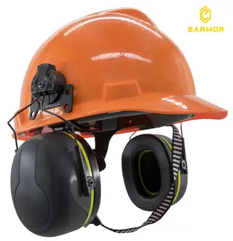 

Double-Shell Structure Passive earmuffs NRR 26 Optimum Comfort&Efficiency Helmet attachment