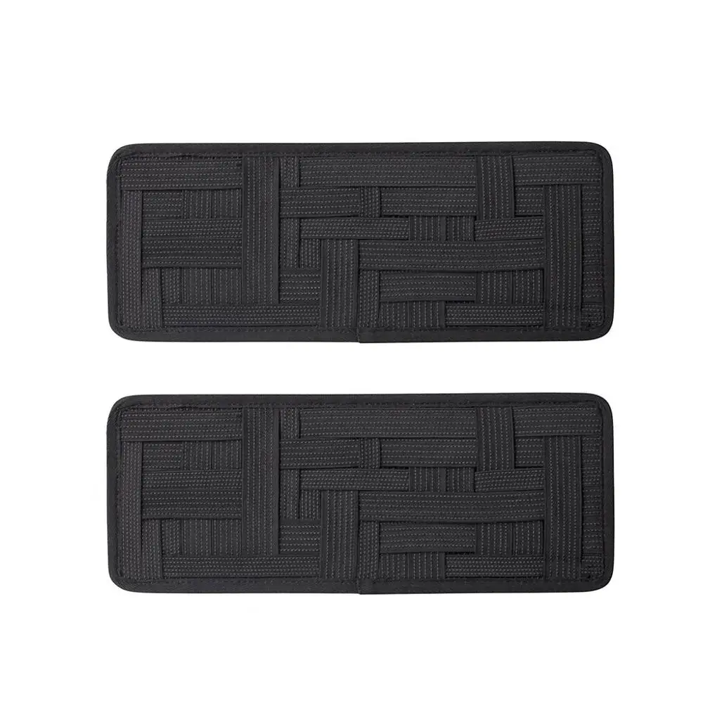 

Car Organizers for Sun Visor Car Storage Anti-slip Elastic Woven Board Organization for Sunglass Holder Parking Car Accessories